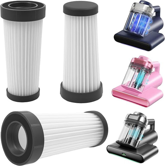 3-Pack Filters Compatible with Teant Blue Bed Mattress Vacuum Cleaner | Replacement vacuum filters help maintain suction and airflow when cleaning mattresses, beds, sofas and upholstered surfaces.