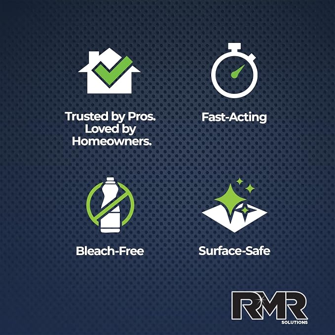 RMR Defend & Detail Duo – RMR-141 EPA Registered Mold & Mildew Spray + Glass & Surface Cleaner/Repellent, 2-Step Clean & Protect System for Glass, Tile, Bathrooms, Surfaces, 2–32 Oz Bottles