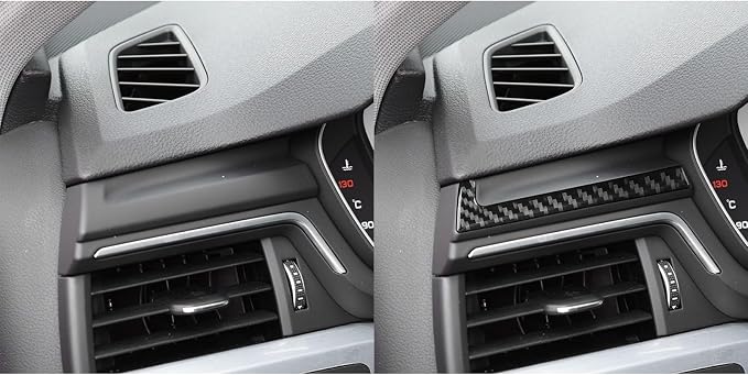 Real Carbon Fiber Trim for Audi Accessories | for B9 A4 S4 A5 S5 2017-2019 / RS5 2018 2019 Dashboard Strip Interior Thick Overlay Decal