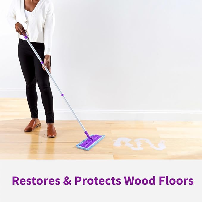 Rejuvenate Professional Wood Floor Restorer Fills Scratches, Shines And Protects Wood Flooring For A Matte Satin Shine, 32 Ounces | 1-Coat Application Fills Scratches, Shines & Protects Hardwood Floors, Leaves A Satin Finish, Safe For Pets & Kids
