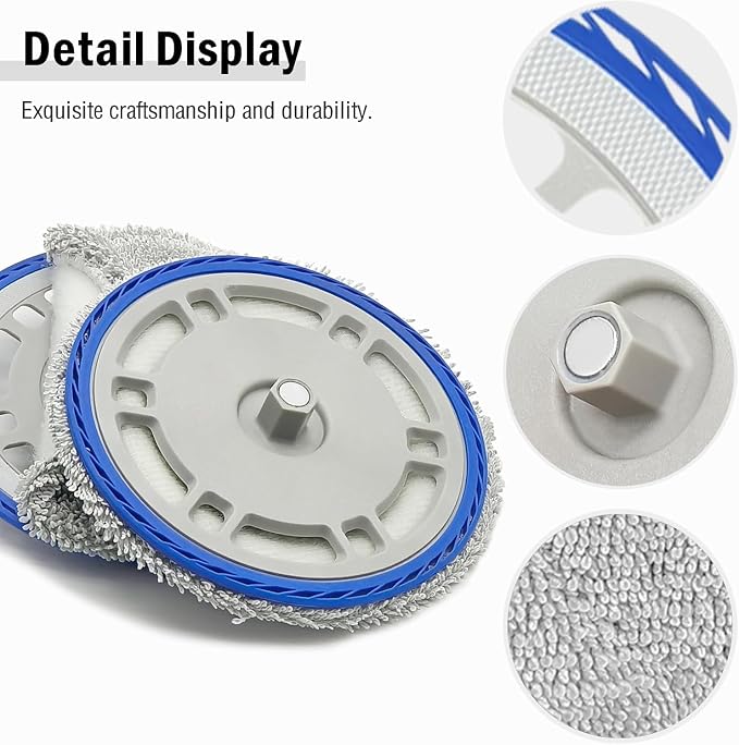 4 Mop and 2 Mop Pad Plate Accessories for Ecovacs Deebot T30 Pro Omni/ T30s/ T30s Pro/ N30 Pro/ N30 Omni/ N30 Pro Omni/Yeedi M12 Pro+, Board Holder Replacement Mop Tray Part Attachment