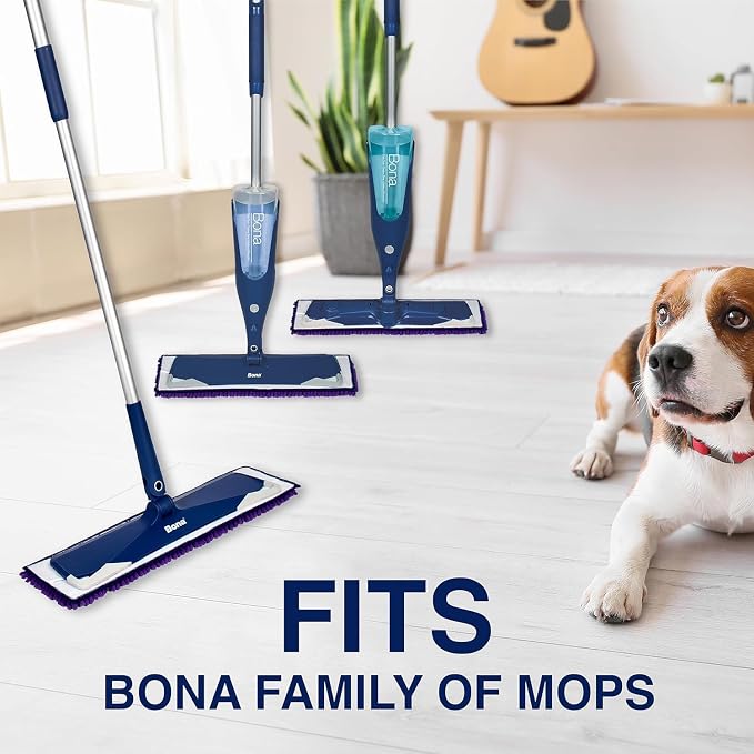 Bona Pet System Microfiber Sweeping Pads for Multi-Surface Floors - 3 Count
