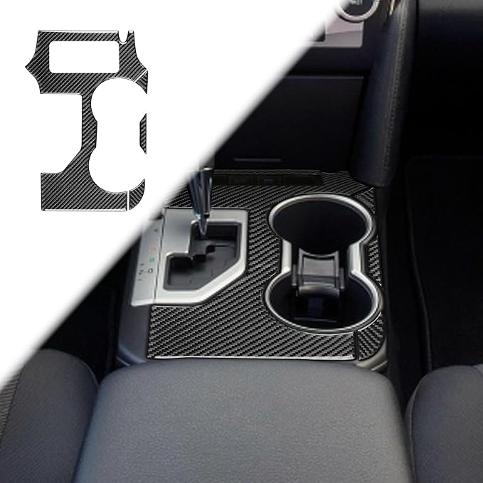 Real Carbon Fiber Trim for Toyota Camry Accessories | for 2012 2013 2014 Gear Shifter Console Panel Frame Sticker Interior Thick Overlay Decal - B