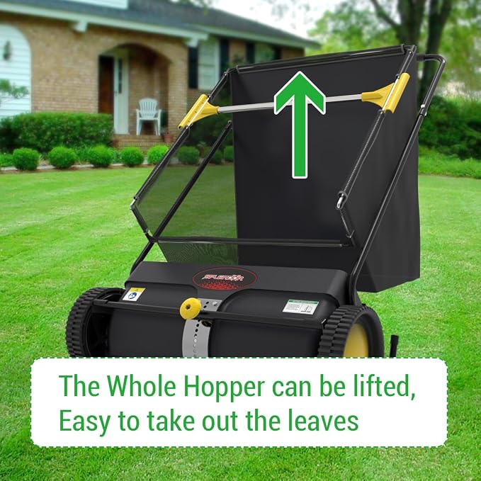 SPLENDOR LS-650A2 26-Inch Walk-behaind Push Lawn Sweeper Yard Sweeper Road Sweeper