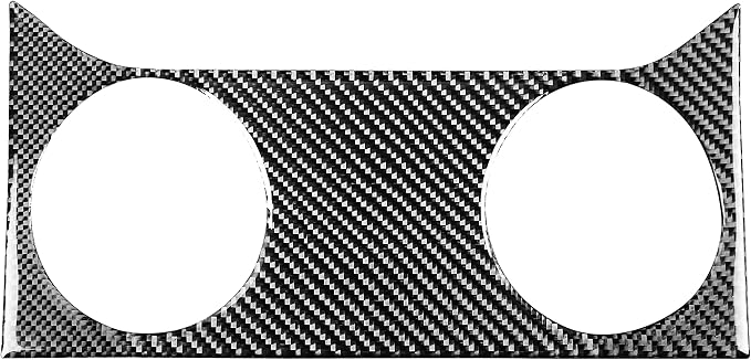 Real Carbon Fiber Trim for Ford Mustang GT Shelby Accessories | for 2005 2006 2007 2008 2009，Central Consoles Air Vent Outlet，Thick Overlay Sticker Decal