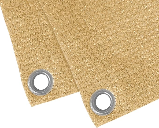 LOVE STORY 3' x 16' Balcony Privacy Screen Cover for Apartment, Sand | HDPE Fabric, 95% UV Block, Fence Cover for Patio Deck, Railing Screen for Porch, Privacy Protective, Custom Size Available
