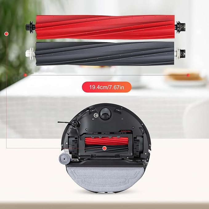 1 Set Main Brush Replacement for Roborock S8/ S8+/ S8 Pro Ultra Vacuum | S8 MaxV Ultra/ S8 Max Ultra/ Q5 Pro/ Q5 Pro+/ Q5 Max+/ Q8 Max/ Q8 Max+/ Qrevo Master/ Qrevo Slim Vacuum Roller Brush Parts