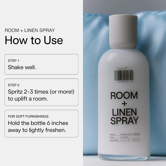DedCool, Room + Linen Spray, 01 Taunt, Essential Oil Infused, 3.4 fl oz | Natural non-toxic formula freshens home, bedding, couch, closet & bathroom