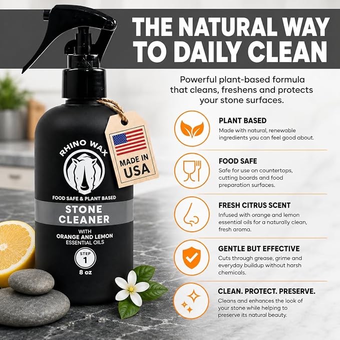 Rhino Wax New Formula Soapstone Spray Cleaner - Made in USA