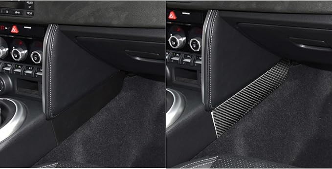 Real Carbon Fiber Trim for Subaru Accessories | for Scion FR-S/Toyota 86 2016 2017 2018 2019 2020 Central Control Side Strip Interior Thick Overlay Decal - B