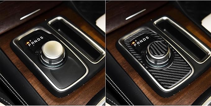 Real Carbon Fiber Trim for Chrysler 300 Accessories | for 2015-2023 300C 300S Limited/Touring Instrument Panel Sticker Interior Thick Overlay Decal