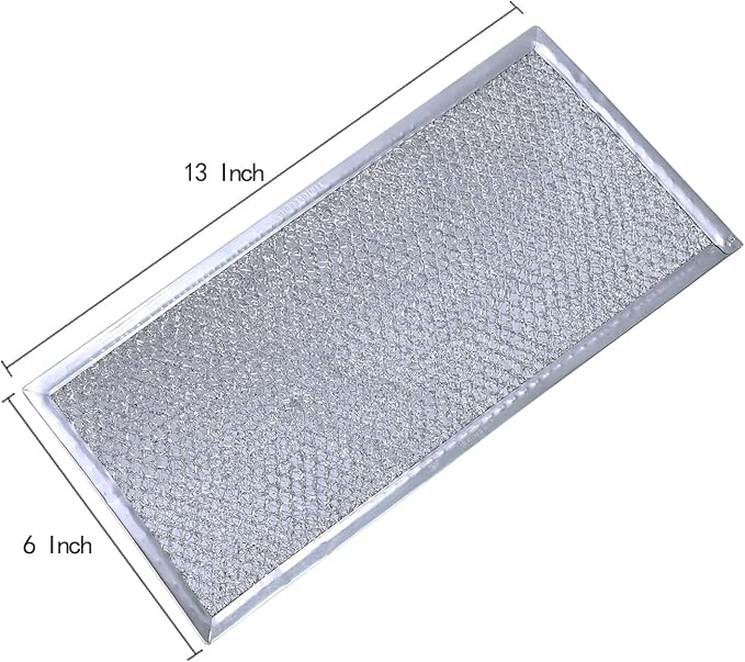 Grease Filter Replacement for Whirlpool Microwave WMH31017AS WMH31017HZ WMH31017FS WMH32519HZ WMH32519CS WMH32519HZ WMH53520CS WMH53521HZ.(2 Pack)