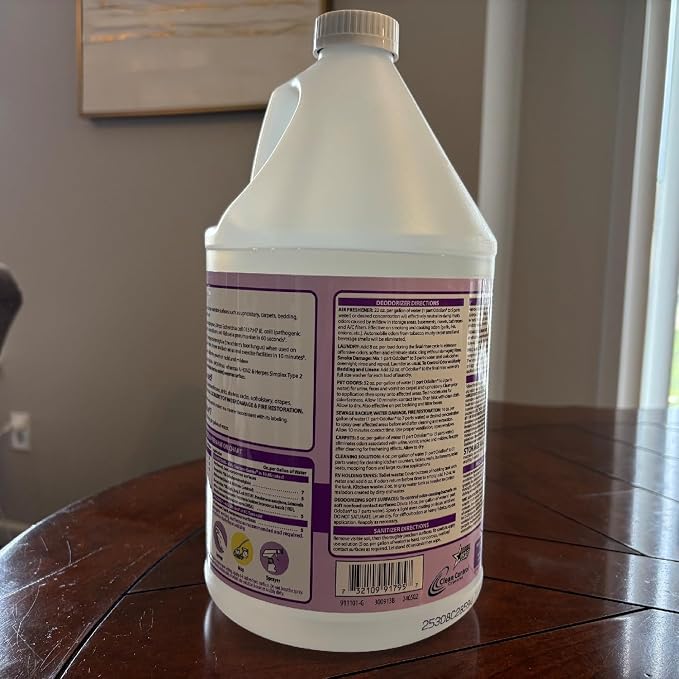 OdoBan Disinfectant Concentrate and Odor Eliminator, Made in the USA, Lavender Scent, 4 Gallons