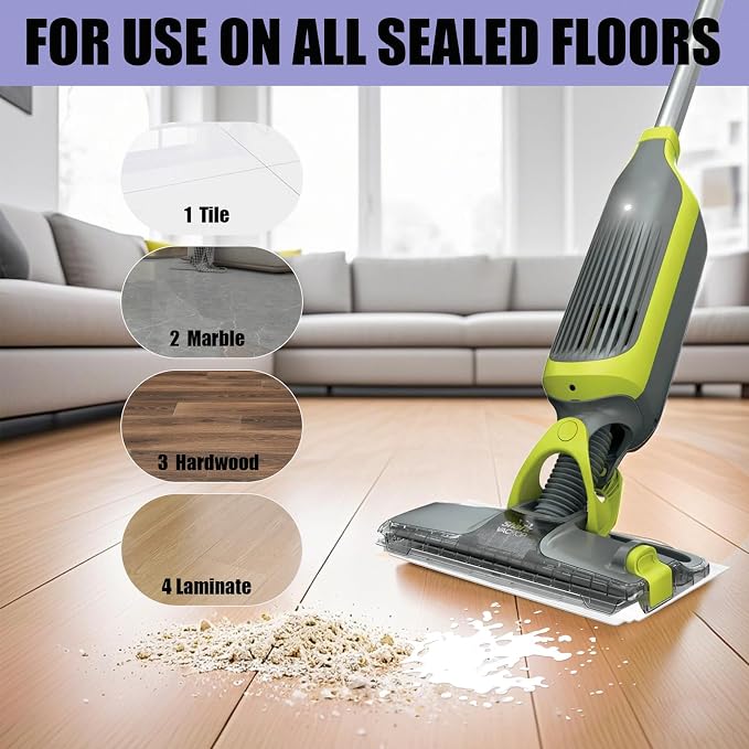 Disposable Hard Floor Mop Replacement Pads – Compatible with Shark VACMOP VM252, VM250, VM190, VC205, QM250 for All Hard Floors 10 Pack