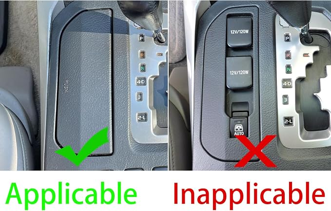 Power Outlet Stickers Fit for Toyota 4Runner(N210) 2003-2009 | for SR5/Sport Edition/Limited | Real Carbon Fiber | Accessories | Power Outlet Cover | Thick Overlay