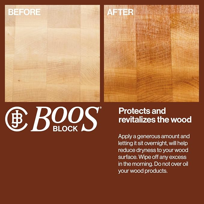 John Boos 3-Pack Mystery Oil, Food-Grade Care Set, 16 oz - All-Natural Maintenance Formula for Butcher Blocks, Cutting Boards, Wooden Countertops & Wood Culinary Utensils