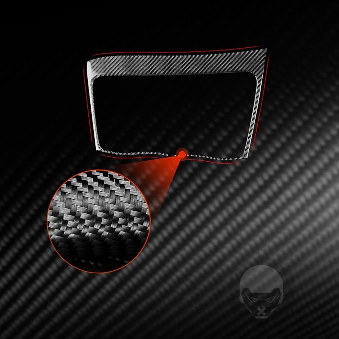 Real Carbon Fiber Trim for Honda CRV Accessories | for CR-V 2012 2013 2014 2015 2016 Central Console Navigation Display Panel Cover Sticker Interior Thick Overlay Decal
