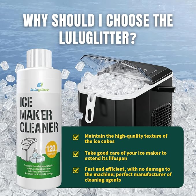 Ice Maker Cleaner Countertop 4 Use lce Machine Cleaner Descaler Universal | Powerful descaling,Restores efficiency,Ice maker cleaner,effective cleaning solution