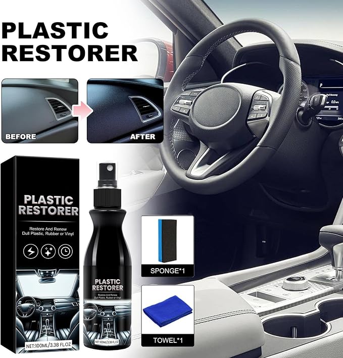 Refurbish Agent – Car Interior Cleaner, Dashboard Polisher, Seat Stain Remover | High-Gloss surfaces Renewal Formula For Automotive Repair And Interior Restoration Tasks