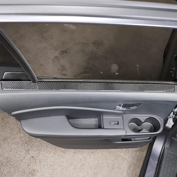 Car Inner Door Trim Strip for Honda Pilot 2016-2022, Car Front Rear Interior Door Panel Trim Cover Sticker, Door Armrest Panel Molding Decorative Strip (Rear Door Window Side Trim Stip)