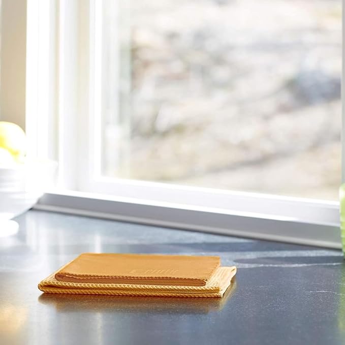 E-Cloth Window and Glass Cleaner Kit, Just Add Water - 1 Kit | Chemical-Free Cleaning - Reusable & Machine Washable Towel, Versatile Use for Mirrors, Cars, & Lenses, Winter Green