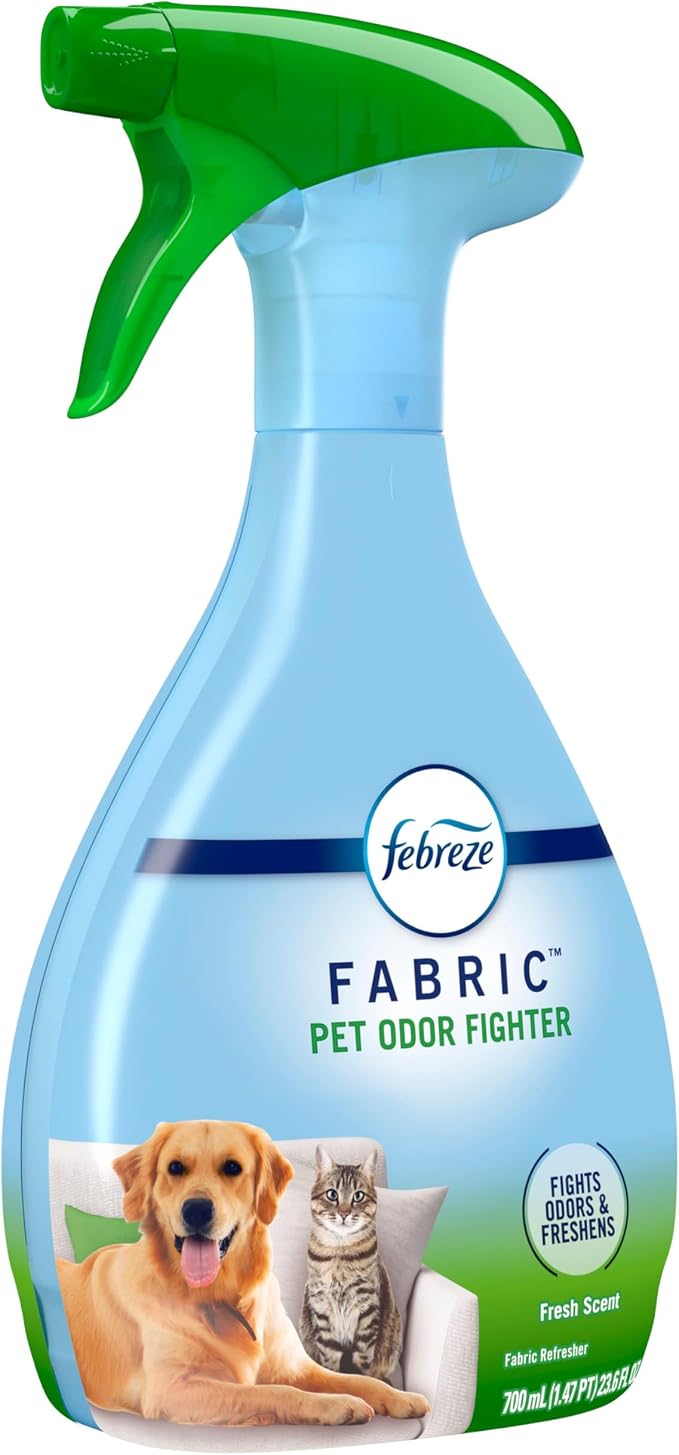Febreze Fabric Spray Air Freshener, Odor-Fighting Fabric Refresher, Sneaker Balls Alternative, Couch Cleaner, Linen Spray, Multi-Use, Pet Odor Fighter Scent, 23.6 fl oz