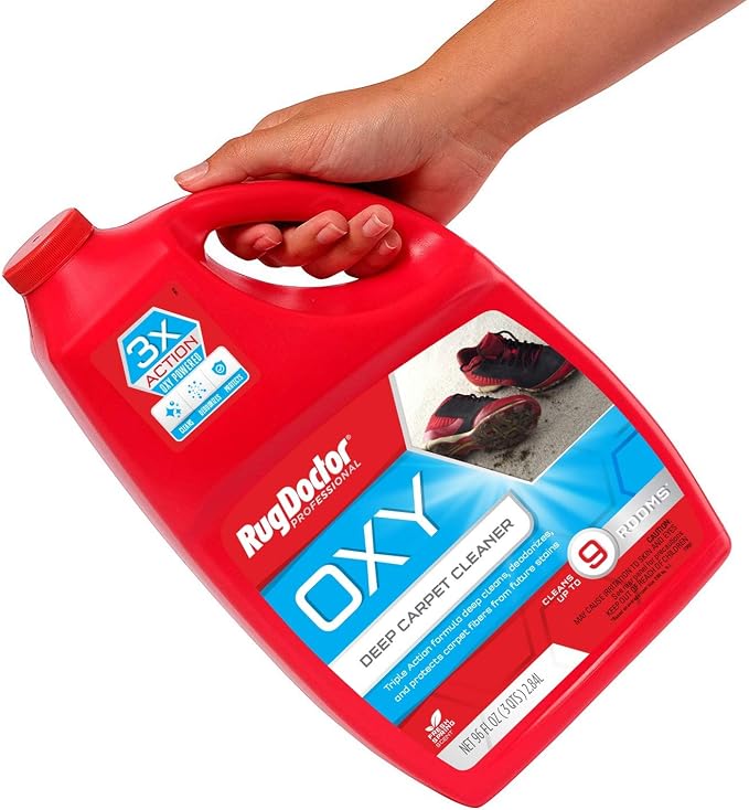 Rug Doctor Triple-Action Oxy Carpet Cleaner Deep Cleans, Deodorizes, and Refreshes Carpet & Upholstery, 96 oz., Daybreak Scent, Professional-Grade
