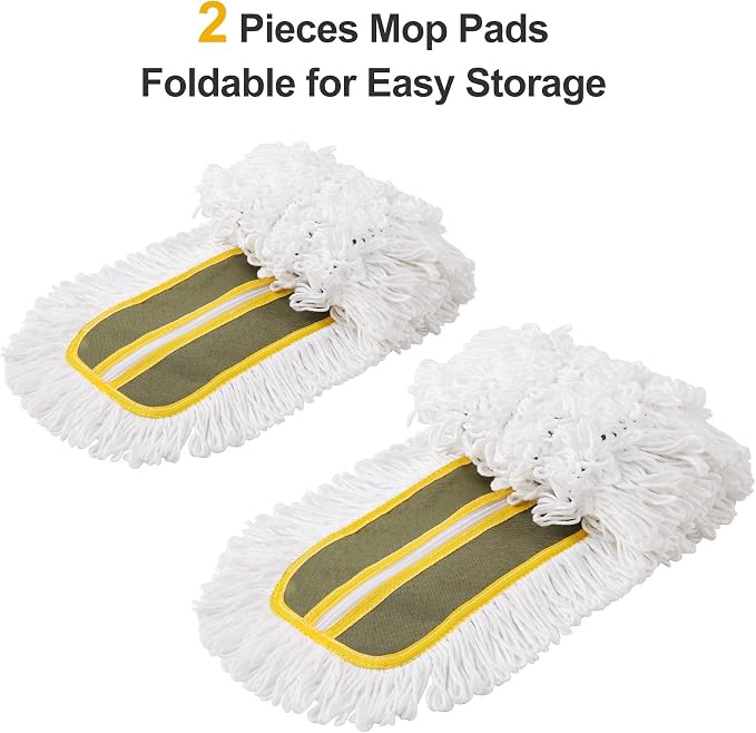 CLEANHOME 36" Microfiber Mop Pads, Green, 2 Pieces | Just Fit CLEANHOME Industrial Dust Mop: B08R3F1ZZM,B0GL7WQZBY,B0GL7R3KKP,B08R3H69ZB