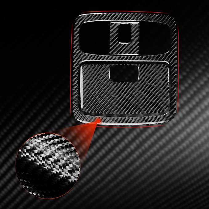 Reading Lamp Stickers Fit for Toyota 4Runner(N210) 2003-2009 Type-A | for SR5/Sport Edition/Limited | Real Carbon Fiber | Accessories | Overhead Reading Lamp Cover Trim | Thick Overlay
