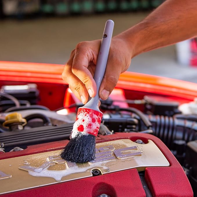 Chemical Guys All in the Details Exterior Detailing Brushes - 3-Piece Soft Scratch-Free Brushes for Wheels, Bumpers, Grilles, Badging & Tight Exterior Gaps on Cars, Trucks, SUVs & More | Three soft, scratch-free brushes reach wheels, bumpers, grilles, ...