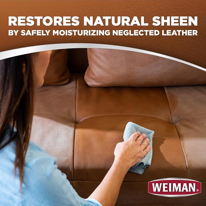 Weiman Stainless Steel Wipes and Leather Wipes - Clean and Polish Appliances for a Brighter and Longer Shine - Clean, Condition and Restore Leather Surfaces - Packaging May Vary