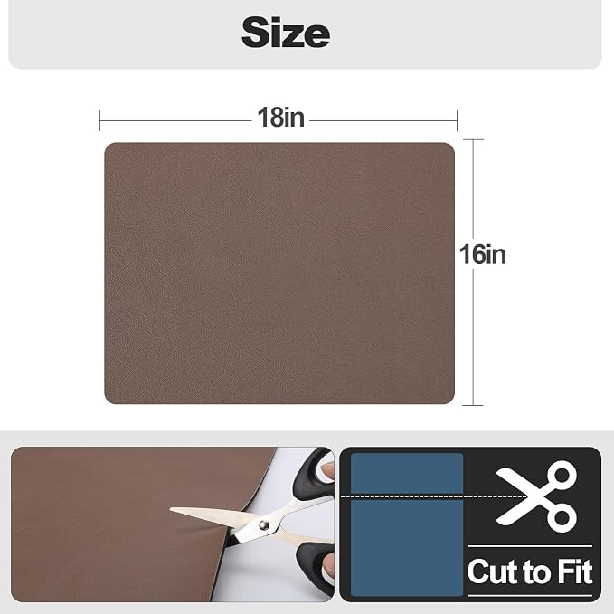 Ecotrim - Dish Drying Mat for Kitchen Counter | Coffee Bar Mat for Countertops | Heat Resistant Drainer Mat with Non-slip Rubber Backed | Hide Stain Kitchen Absorbent Draining Mat | Brown 16"x18"