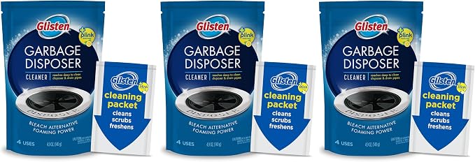 Glisten Disposer Care Foaming Cleaner, Lemon Scent, 12 Use (BND01728)