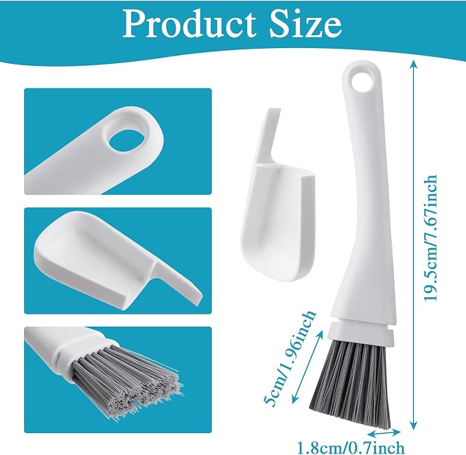 TIESOME Mini Dustpan and Brush Set, Mini Cleaning Tool Small Broom and Dustpan Mini Dust Pans with Brush Nesting Tiny Cleaning Broom Small Bristles Brush for Desktop Computer Keyboard Car Window
