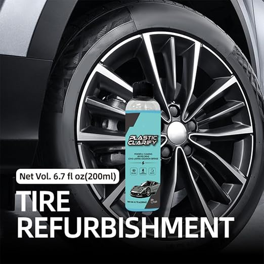 Trim Restorer - Car Shine Spray, plastlc Reviver | Dashboard Polish, surfaca Protector for Tires, Bumper, Interior Door Panel, Truck Handle, SUV Trim, Motorcycle Cleaning Maintenance Coating
