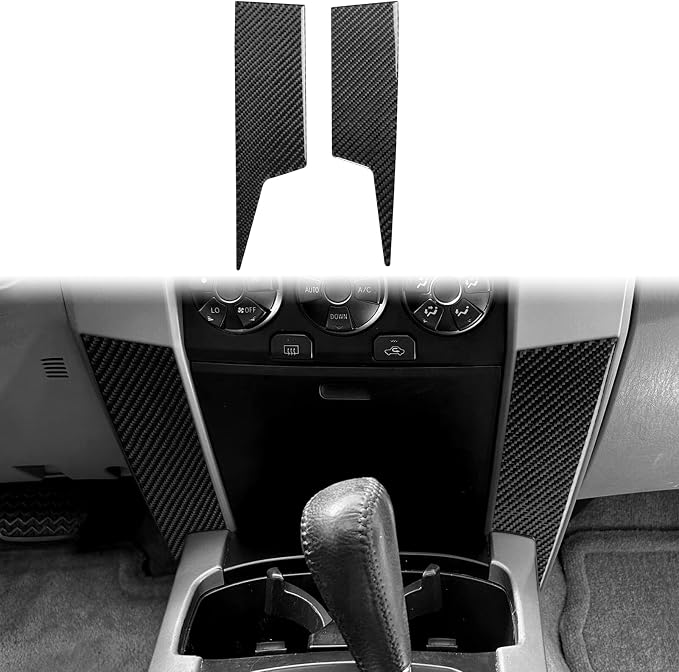 Console Side Trim Stickers Fit for Toyota 4Runner(N210) 2003-2009 | for 4 Runner SR5/Sport Edition/Limited | Real Carbon Fiber | Accessories | Center Console Side Panel Trim | Thick