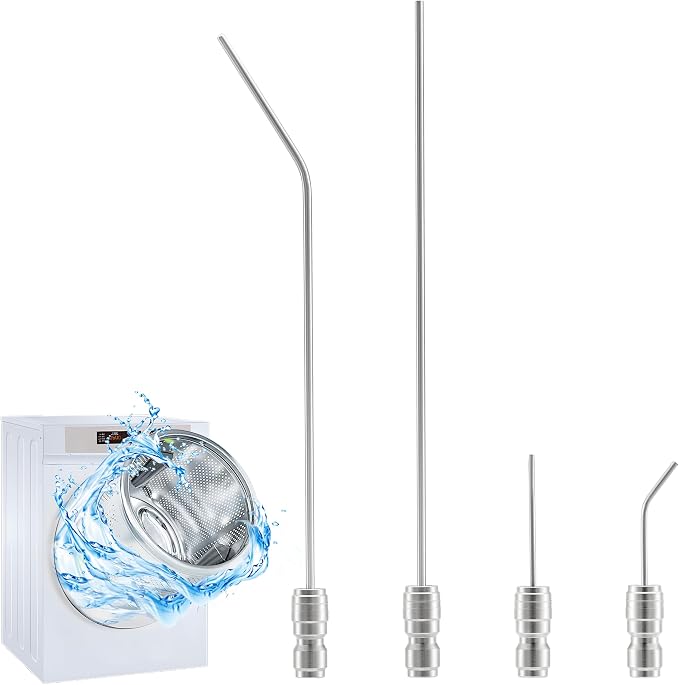 Pressure Washer Needle Nozzle Kit – Stainless Steel Flush Wand | 1-2GPM Pressure Washer Extension Spray Tips, 1/4" Quick Connect Washing Machine, AC Coil, Water Heater, Appliance Cleaning