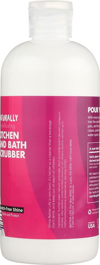 Better Life Sink Cleaner, Stainless Steel Sink Cleaner, Kitchen and Bath Scrubber, Tub and Tile scrubber, 16 Ounce, Pack of 1