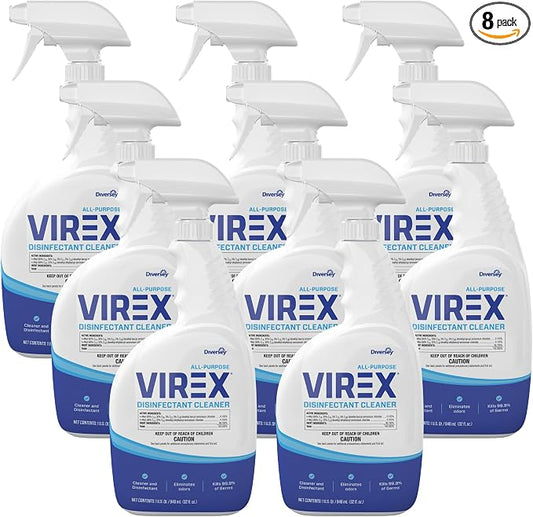 VIREX Diversey All Purpose Disinfectant Cleaner, Spray, 32 oz, 8 Pack
