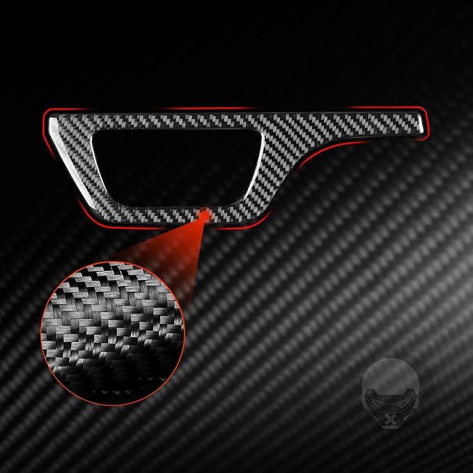 Real Carbon Fiber Trim for Audi 80A Q5 Accessories | for SQ5 2018-2025 Dash Headlight Switch Panel Frame Cover Sticker Interior Thick Overlay Decal