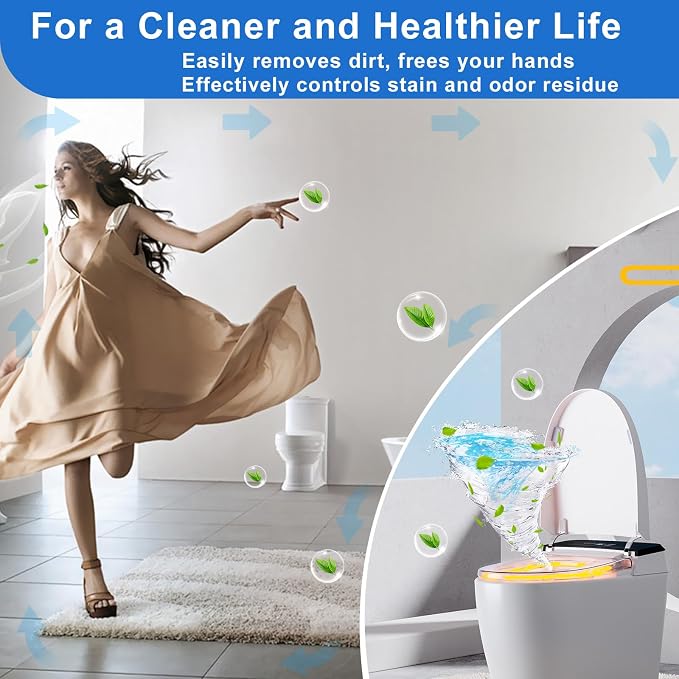Msvvko Toilet Bowl Cleaner Tablets 32 Packs-85oz, Ultra-Clean Blue Cleaners for Deodorizing & Descaling, Long-Lasting Automatic Toilet Tank Cleaners, Against Tough Stains