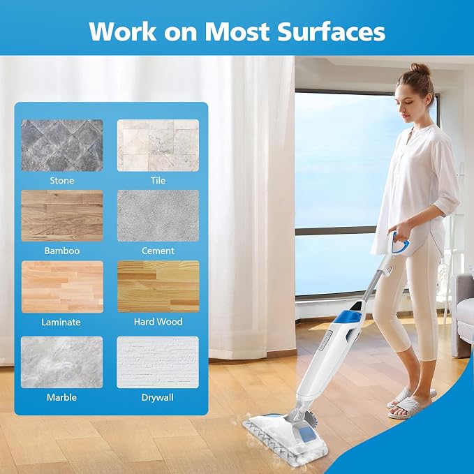6 Pack 1940 Steam Mop Pads for Bissell PowerFresh Steam Mop 1940 | Fit 1806 1544 1440 2075A 2685A 1940W 19404 Series, Model 19402 19408 1940a 1940f 1940q 1940t B0006 B0017, Part #5938#203-2633