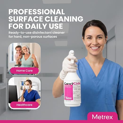 Metrex CaviCide Surface Disinfectant Cleaner Spray, 24 Oz – Ready-to-Use Disinfecting Spray, All Purpose Cleaner & Decontaminant for Medical, Clinical, Lab & Patient Care Areas – Original Version