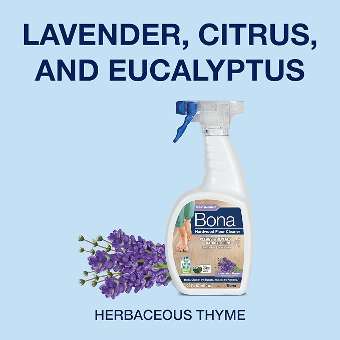 Bona Hardwood Floor Cleaner Spray - 32 fl oz - Lavender Thyme Scent