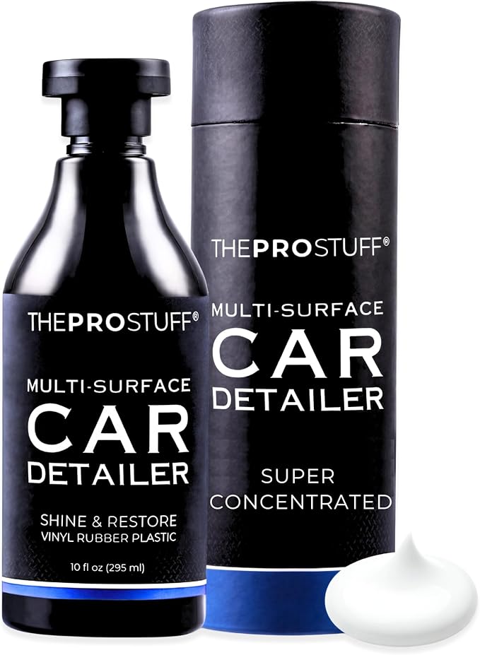 The Pro Stuff® Black Plastic Restorer & Multi-Surface Car Detailer - Back to Black Trim Restorer for Interior & Exterior, No Residue