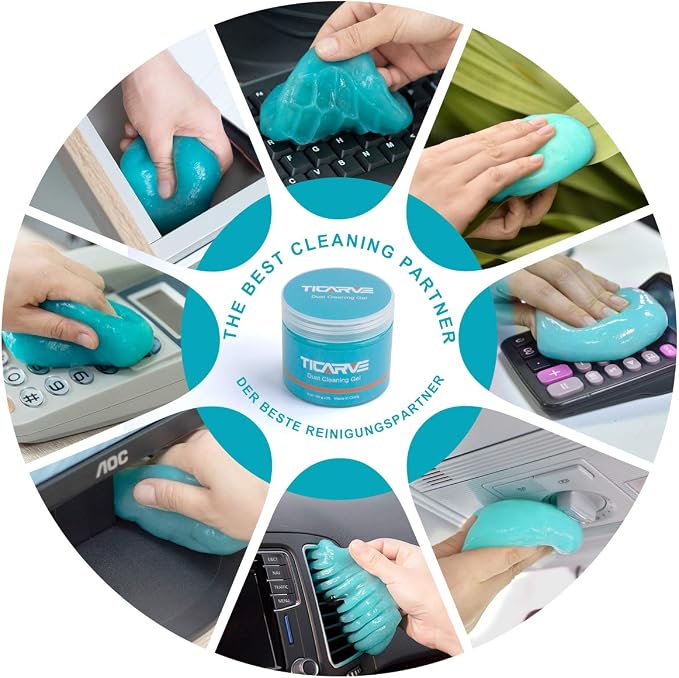 TICARVE Car Cleaning Gel Car Detail Tools Car Accessories Detailing Putty | Car Interior Cleaner Automotive Detailing Kit Keyboard Cleaner Office Laptop Slime Cleaner Dust Remover Gift For Men Women