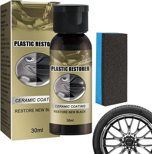 Car Interior Cleaning Kit Detailing Polishing Shine Protectant | 30ml Car Dashboard Conditioner Paste for Trim Windshield Rubber Panel Truck Vehicle Sedan Scooter SUV