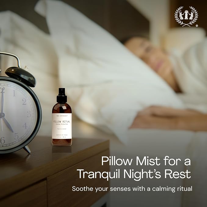 Muse Apothecary Pillow Ritual - Aromatic, Calming and Relaxing Pillow Mist, Linen and Fabric Spray - Infused with Natural Aromatherapy Essential Oils - 4 oz, Cara Orange + Fig + BlackBerry Vanilla