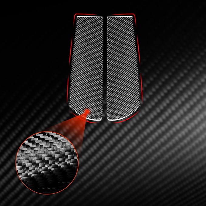 Real Carbon Fiber Trim for Toyota Camry Accessories | for 2012 2013 2014 Center Armrest Storage Box Sides Decoration Panel Sticker Interior Thick Overlay Decal
