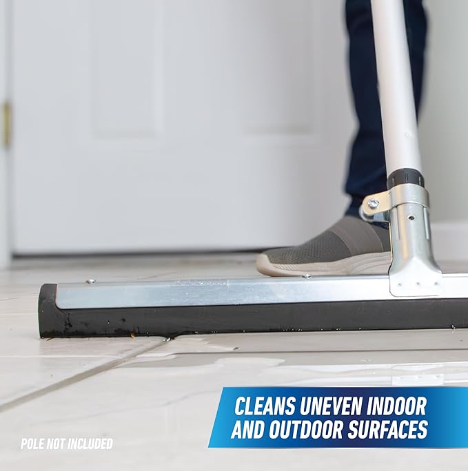 Unger AquaFlex 18" Floor Squeegee, Uneven Surface, Professional | Flexible blade conforms to uneven & irregular floor surfaces; professional-grade construction